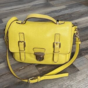 Kate Spade Green Crossbody Bag with Buckle Accents Leather